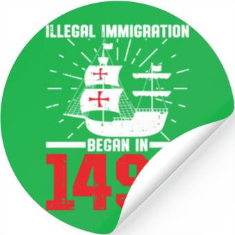 Discover Anti Columbus Day Stickers