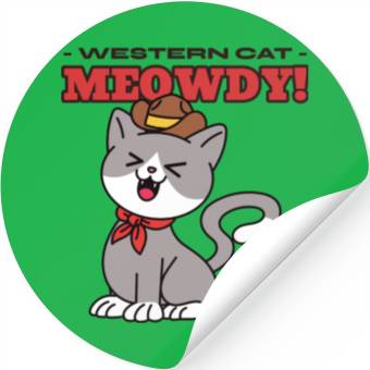Discover Western Cat Stickers