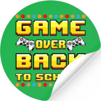 Discover Game Over Back To School Stickers