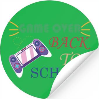 Discover Game Over Back To School Stickers
