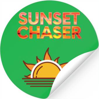 Discover Sunset chaser Sun everywhere! Stickers