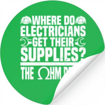 Discover Electrician Electrical Engineer Lineman Stickers