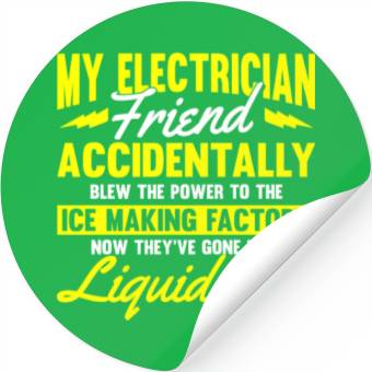 Discover Electrician Electrical Engineer Lineman Stickers