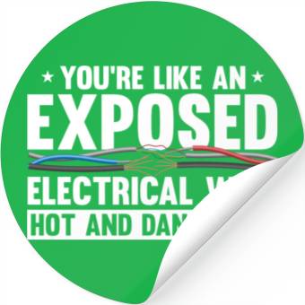 Discover Electrician Electrical Engineer Lineman Stickers