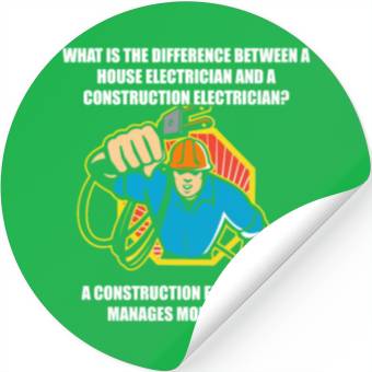 Discover Electrician Electrical Engineer Lineman Stickers