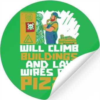 Discover Electrician Electrical Engineer Lineman Stickers