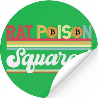 Discover Rat Poison Squared Stickers