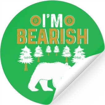 Discover I'm Bearish Bitcoin Stickers