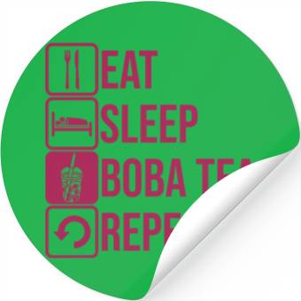 Discover Daily Repeat Boba Tea Stickers