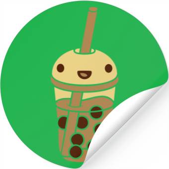 Discover anime face bubble tea Stickers