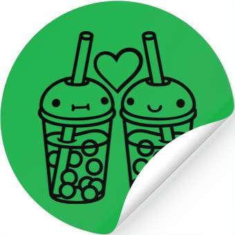 Discover 2 team bubble tea Stickers