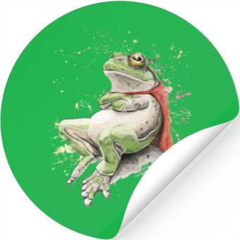 Discover Super Frog Stickers