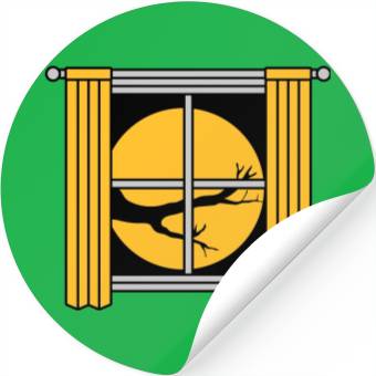 Discover moon night tree window Stickers