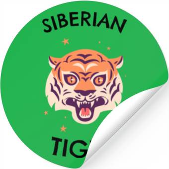Discover Siberian Tiger Stickers