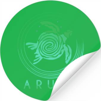 Discover Aruba Tribal Turtle Stickers