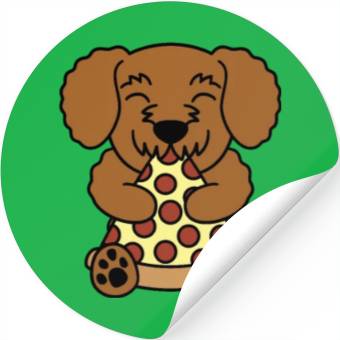 Discover Goldendoodle Pizza Lover Stickers