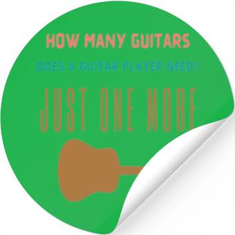 Discover how many guitars does a guitar player need Stickers