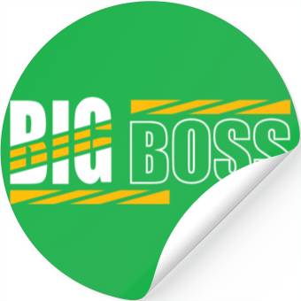 Discover Big Boss typography Stickers