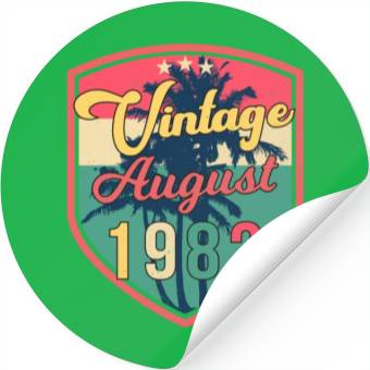 Discover 40th Anniversary August 1982 Stickers