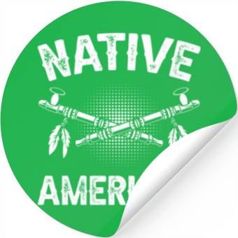Discover Native American Axe Retro Chief Stickers