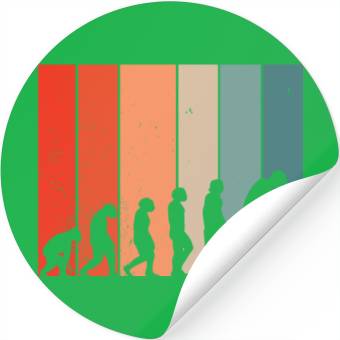 Discover Human Evolution Golf Vintage Golf Player Golfing Stickers
