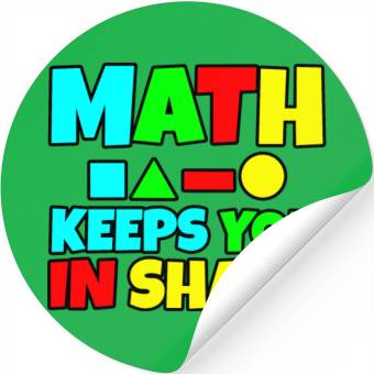 Discover Math Keeps You In Shape 2 Stickers