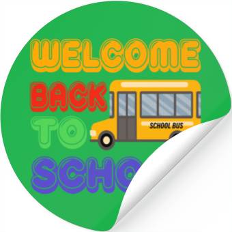 Discover Welcome back to school bus Stickers