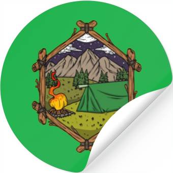 Discover Camper Campsite Camp Camping Stickers