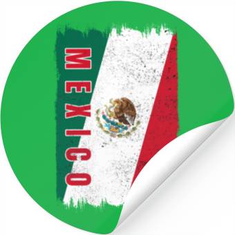Discover Mexico Flag Stickers