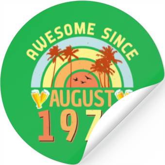 Discover August 1978 Retro Stickers