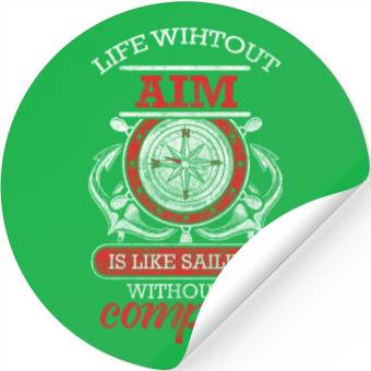 Discover Sailing North Sea Anchor Stickers