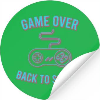 Discover Game Over Back To School Stickers