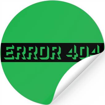 Discover 404 message error computer Stickers