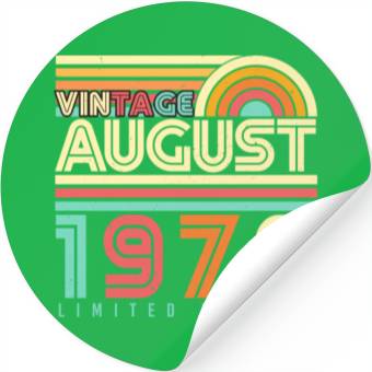 Discover August 1978 Vintage Stickers