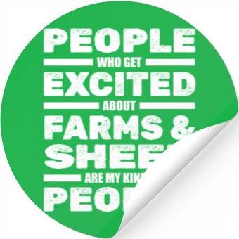 Discover Sheep Farming Lamb Farmer Stickers
