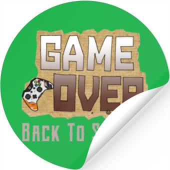 Discover Game Over Back To School Stickers