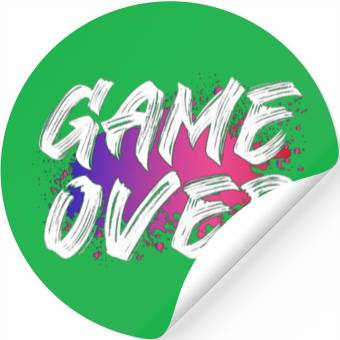Discover Game Over For Dark Stickers