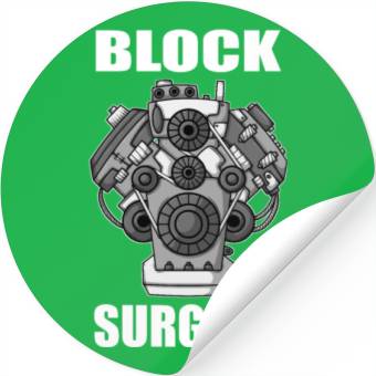 Discover Engine Block Surgeon Car Mechanic Stickers