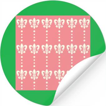 Discover Hot Pink Melted Psychedelic Pattern Stickers