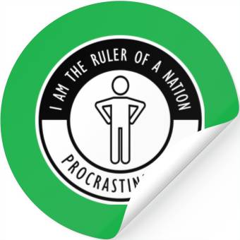 Discover DWX- PROCRASTINATION Stickers