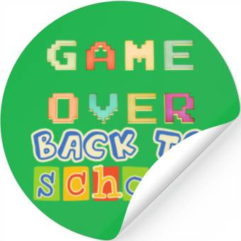 Discover Game Over Back To School Stickers