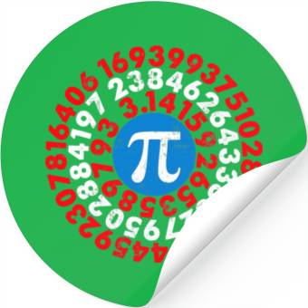 Discover Mathematician Captain Pi Superhero Math Nerd Geek Stickers