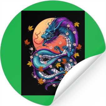 Discover Japanese Dragon Stickers