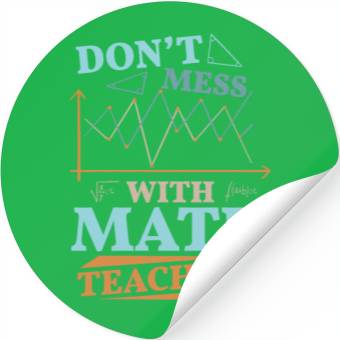 Discover Mathematics math mathematician math teacher gift Stickers