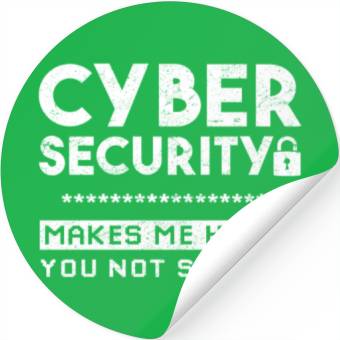 Discover Cyber Security Hacker Data Protection Stickers