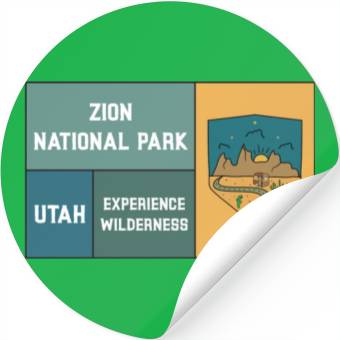 Discover Zion National Park Stickers