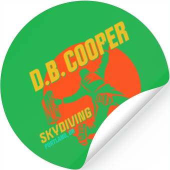 Discover DB Cooper Skydiving Academy Stickers