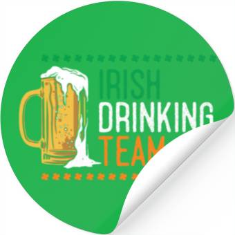 Discover Irish drinking team Stickers