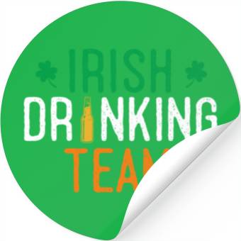 Discover Irish drinking team Stickers
