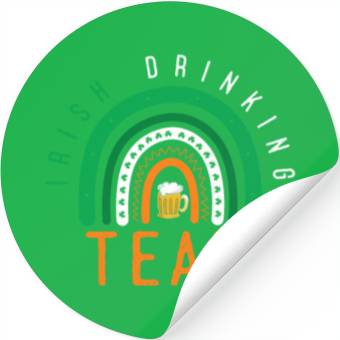 Discover Irish drinking team Stickers